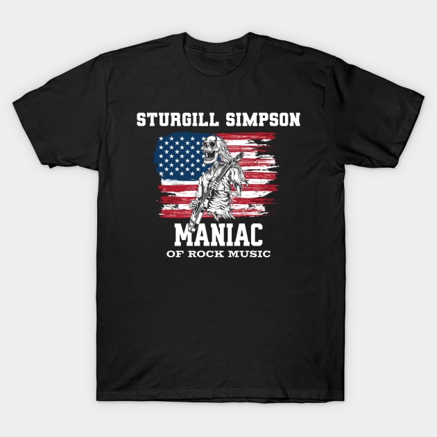 Maniac Rock Music Sturgill Simpson T-Shirt by preman samb0